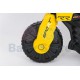 SMT-7788 Yellow elektrinis motociklas vaikams su LED žibintais ir atraminiais ratukais
