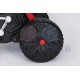 SMT-7788 Red elektrinis motociklas vaikams su ratukais ir LED apšvietimu