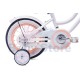 Sun Baby Heart Bike White Peach 12 colių vaikiškas dviratis