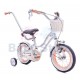 Sun Baby Heart Bike White Peach 12 colių vaikiškas dviratis