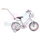 Sun Baby Heart Bike White Peach 12 colių vaikiškas dviratis
