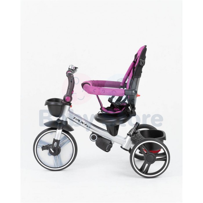Baby Mix TAXI Pink triratukas su rankena ir apsauginiu lanku