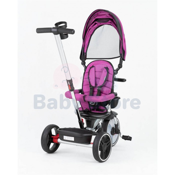 Baby Mix TAXI Pink triratukas su rankena ir apsauginiu lanku