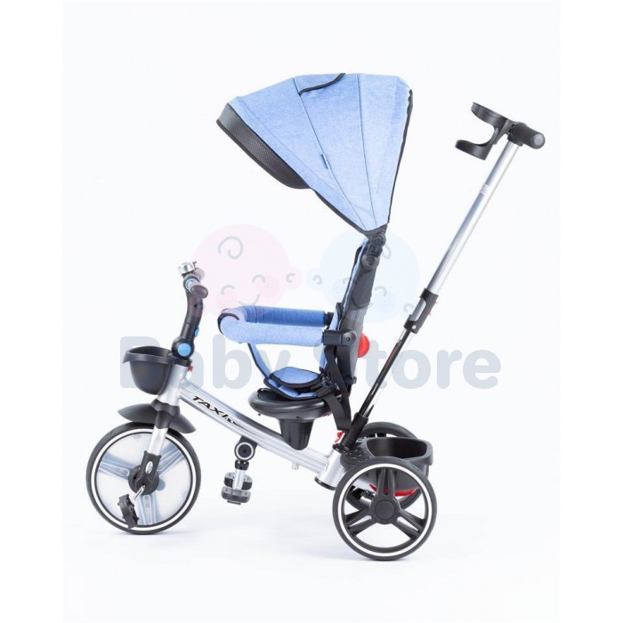 Baby Mix TAXI triratukas su rankena Blue vaikams
