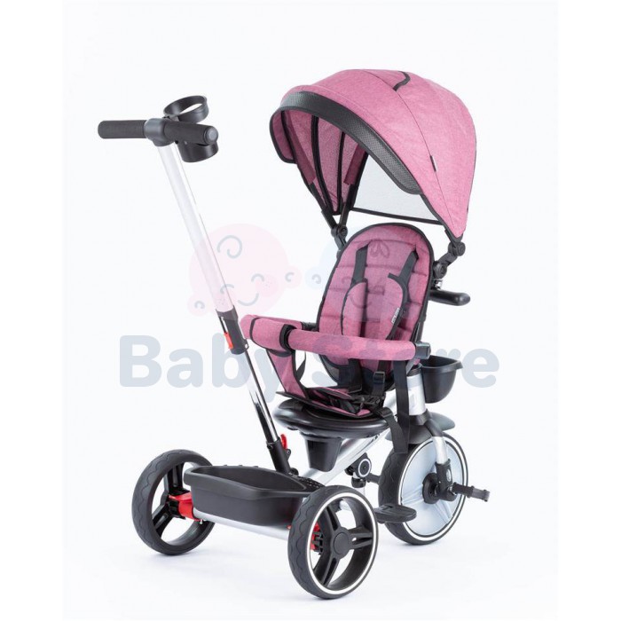 Baby Mix TAXI Lightly Pink triratukas su rankena ir apsauginiu lanku