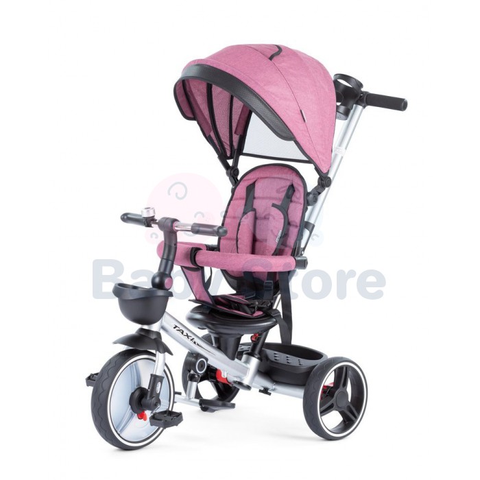 Baby Mix TAXI Lightly Pink triratukas su rankena ir apsauginiu lanku