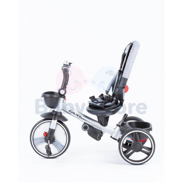 Baby Mix TAXI Grey triratukas su rankena ir apsauginiu lanku