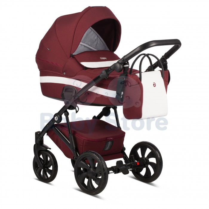 tutis zippy 3in1 universalus vezimelis cherry ryskiai raudonos spalvos lengvas modelis