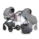 tutis zippy 3in1 universalus vezimelis silver sidabrines spalvos lengvas modelis