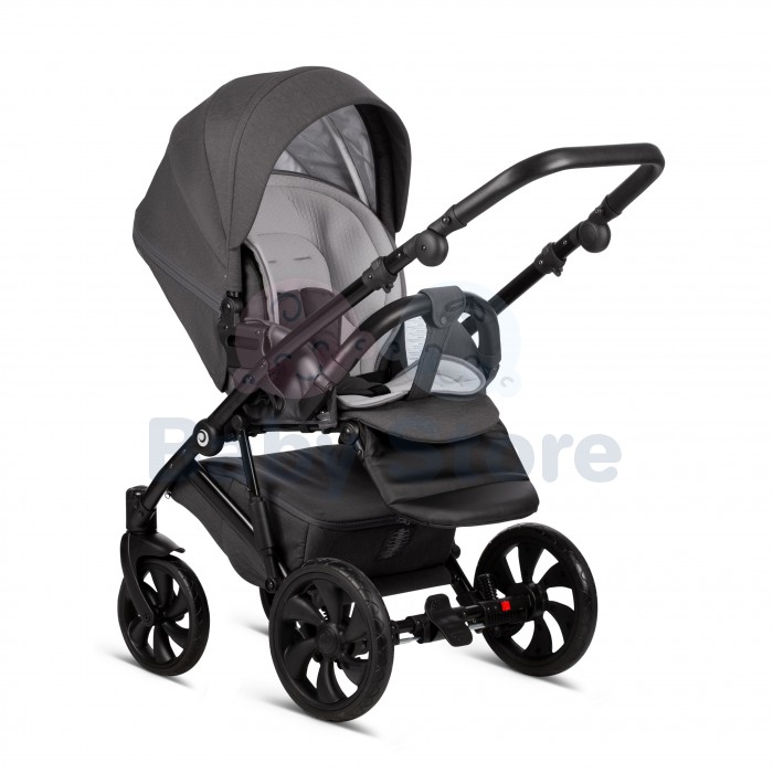 tutis zippy 3in1 universalus vezimelis dark grey tamsiai pilkos spalvos modelis