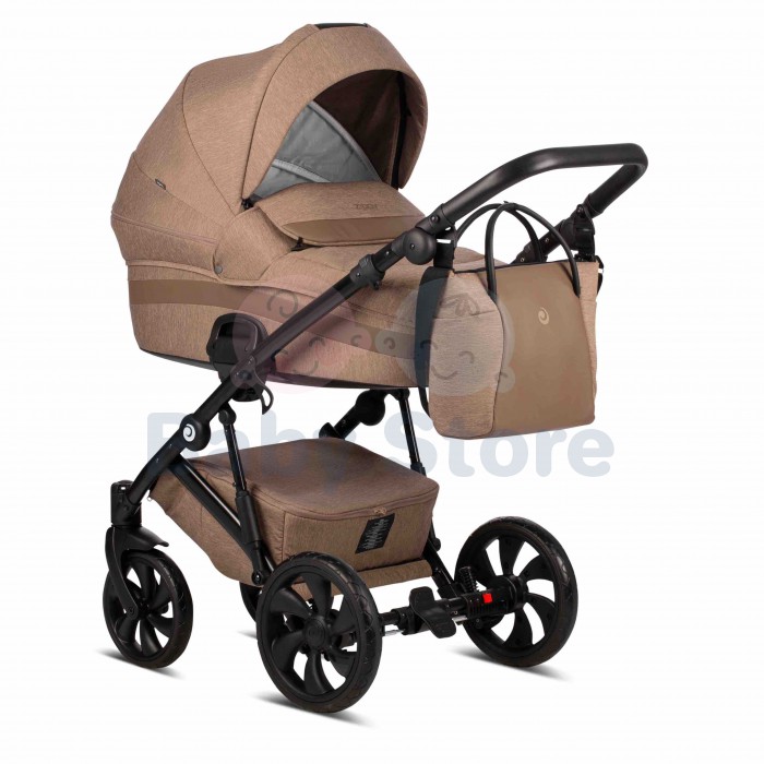 tutis zippy 3in1 universalus vezimelis brown rudos spalvos patogus modelis