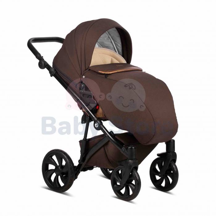 tutis zippy 3in1 universalus vezimelis cacao siltos kakavos spalvos patogus modelis