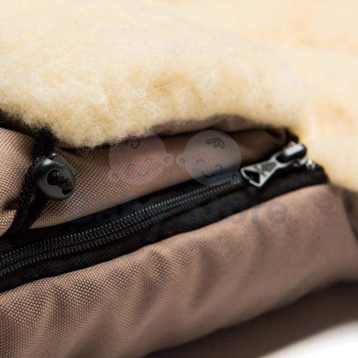 WOMAR N20 Beige vilnos vokelis – miegmaišis vežimėliui