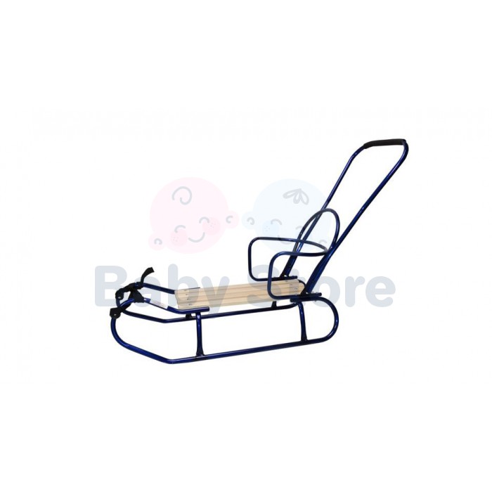 Best for Babies WINTER Blue rogutės su atrama ir stumiama rankena vaikams