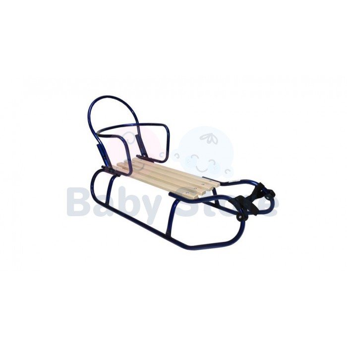 Best for Babies WINTER Blue rogutės su atrama ir stumiama rankena vaikams