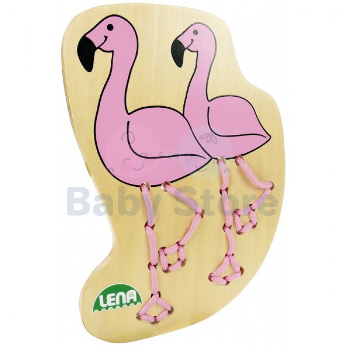 Medinė figūra varstymui „Flamingas“ Medinė figūra varstymui „Flamingas“