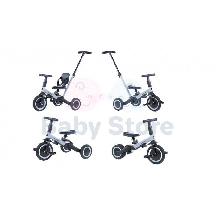 Moovkee MIKE 6in1 Cool Grey triratukas–balansinis transformeris vaikams