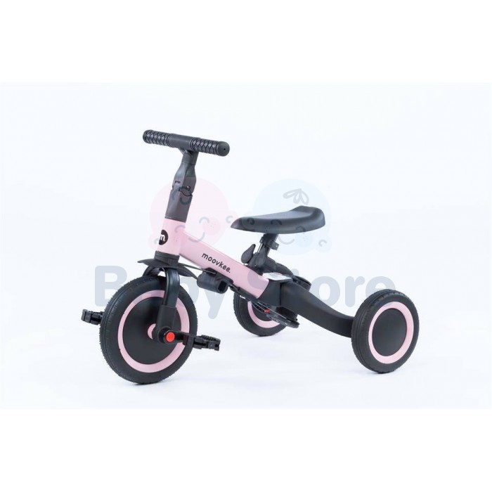 Moovkee MIKE 6in1 Sweet Pink balansinis triratukas–transformeris vaikams