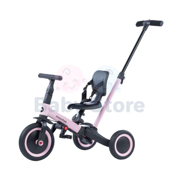 Moovkee MIKE 6in1 Sweet Pink balansinis triratukas–transformeris vaikams