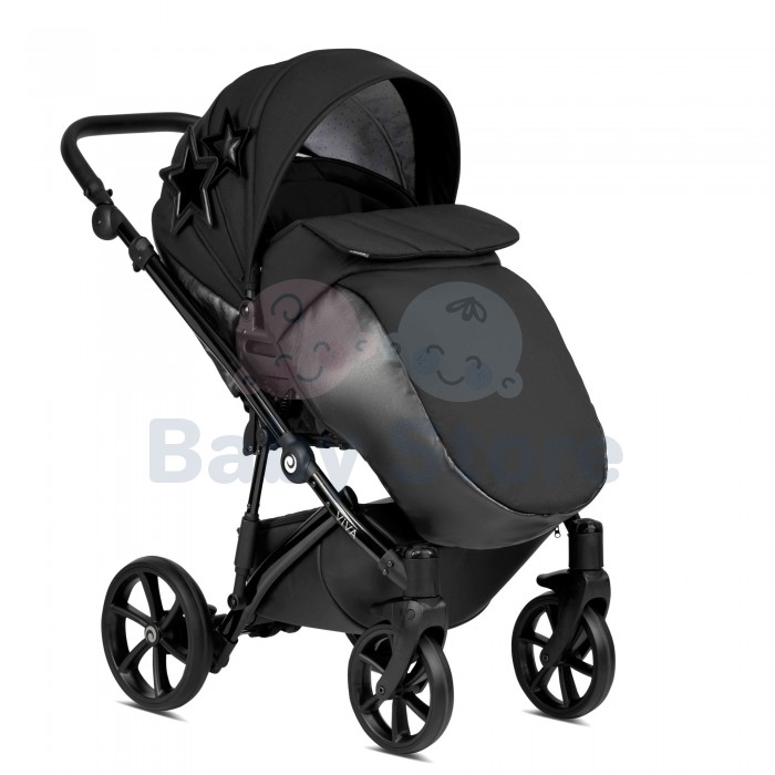 tutis viva 4 star 3in1 universalus vezimelis black star juodos kolekcijos stilingas modelis
