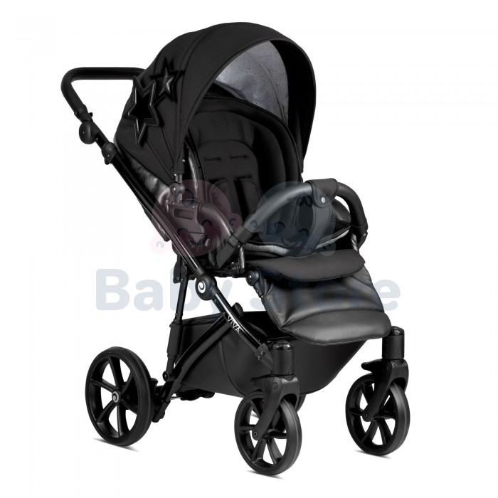 tutis viva 4 star 3in1 universalus vezimelis black star juodos kolekcijos stilingas modelis