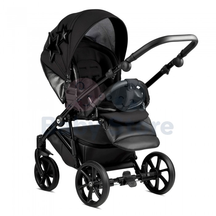 tutis viva 4 star kolekcija 2in1 universalus vezimelis black star juodos spalvos modelis