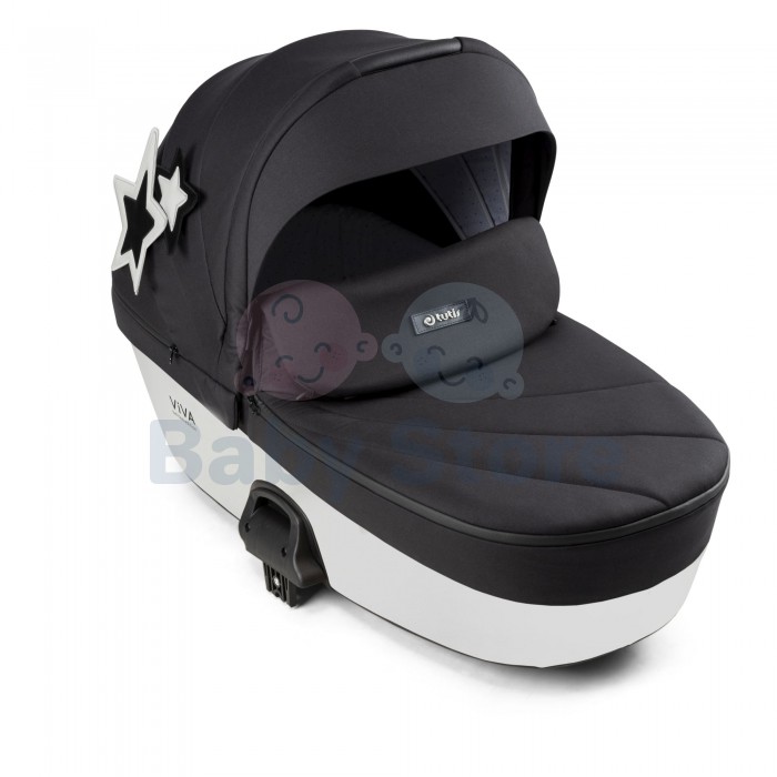 tutis viva 4 star kolekcija 2in1 universalus vezimelis white star baltos spalvos modelis