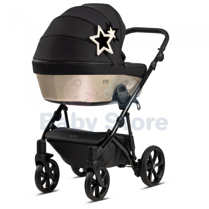 tutis viva 4 star kolekcija 2in1 universalus vezimelis gold star auksines spalvos premium modelis