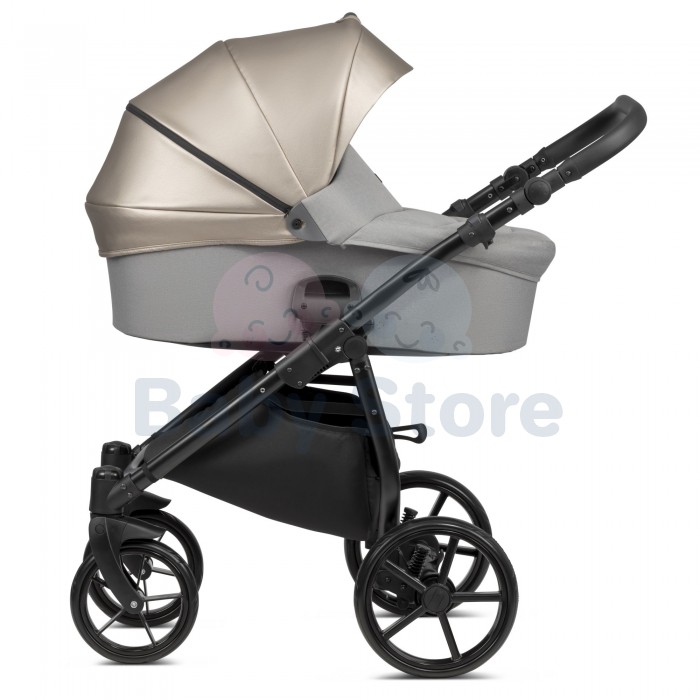 tutis novo 3in1 universalus vezimelis warm grey siltos pilkos spalvos modelis