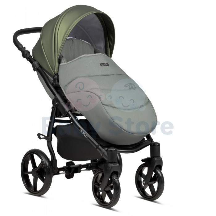 tutis novo 3in1 universalus vezimelis olive alyvu zalios spalvos modelis