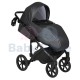 tutis mimi style galaxy 3in1 universalus vezimelis black metalic juodos metalines spalvos modelis