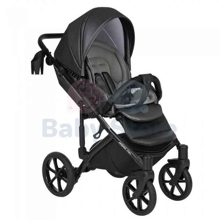 tutis mimi style galaxy 3in1 universalus vezimelis black metalic juodos metalines spalvos modelis