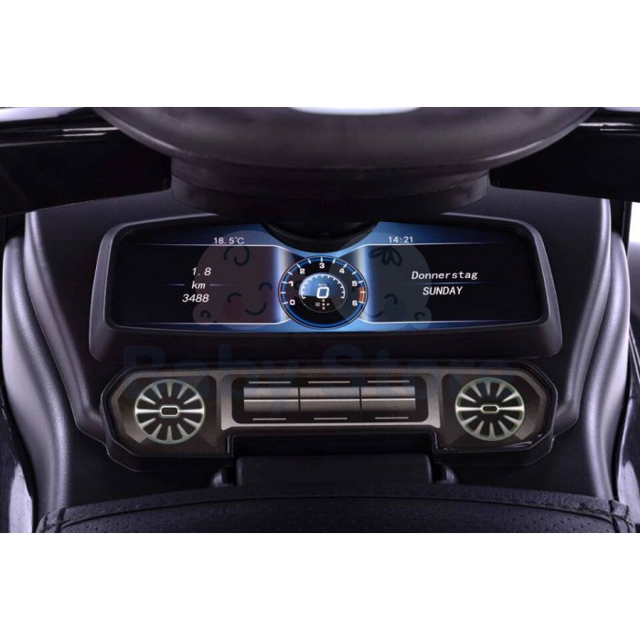 Paspiriama mašinytė su rankena Mercedes-Benz G350d White vaikams