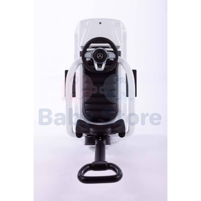 Paspiriama mašinytė su rankena Mercedes-Benz G350d White vaikams