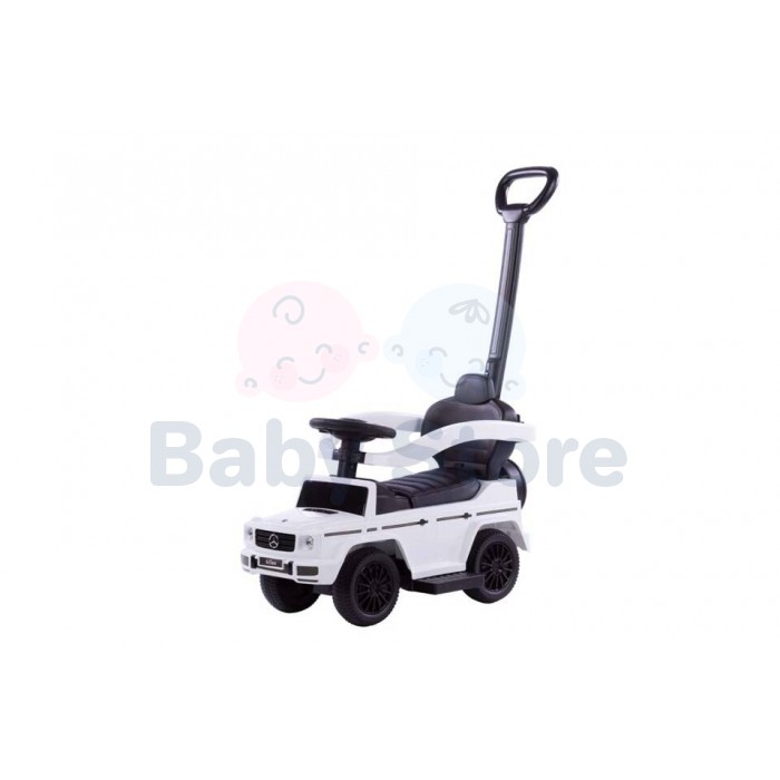 Paspiriama mašinytė su rankena Mercedes-Benz G350d White vaikams