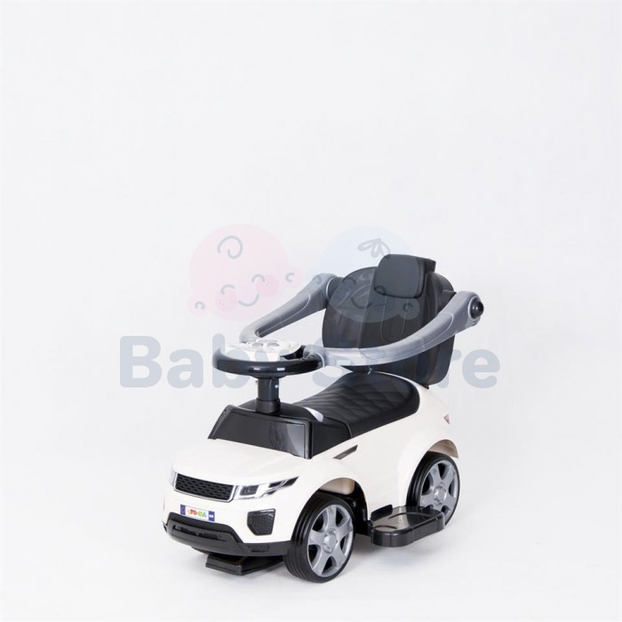 TO-MA paspiriama mašinytė su rankena 614R White vaikams