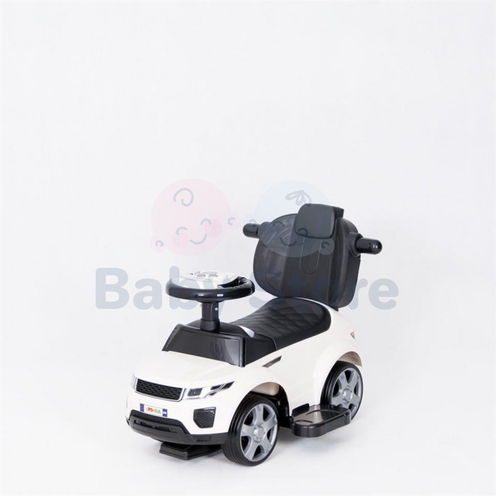 TO-MA paspiriama mašinytė su rankena 614R White vaikams