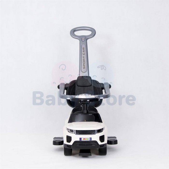 TO-MA paspiriama mašinytė su rankena 614R White vaikams