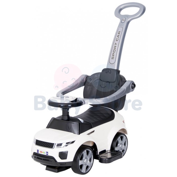 TO-MA paspiriama mašinytė su rankena 614R White vaikams