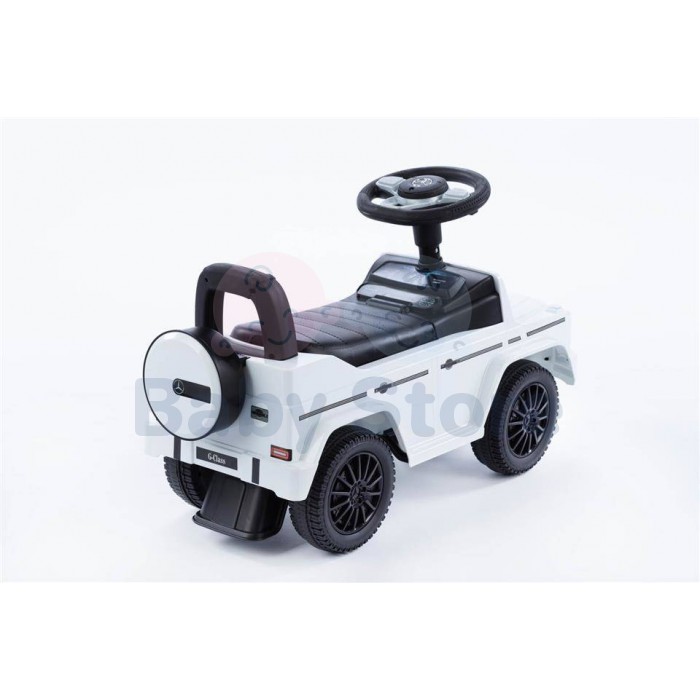 Paspiriama mašinytė Mercedes-Benz G350d White vaikams