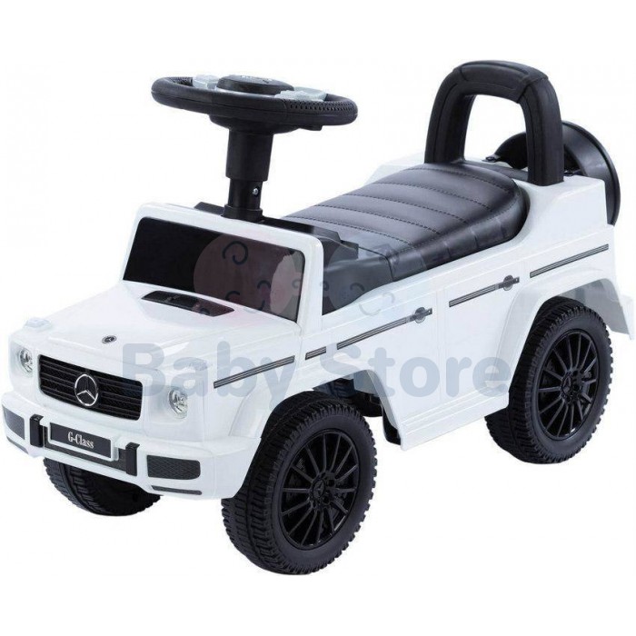 Paspiriama mašinytė Mercedes-Benz G350d White vaikams
