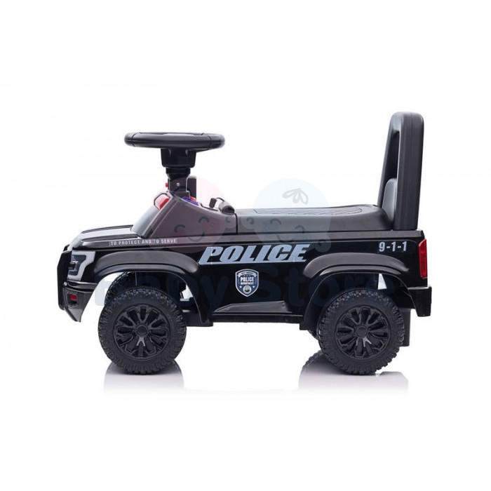 Paspiriama mašinytė QLS-993 Police Black vaikams