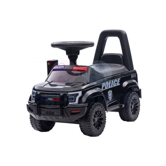 Paspiriama mašinytė QLS-993 Police Black vaikams