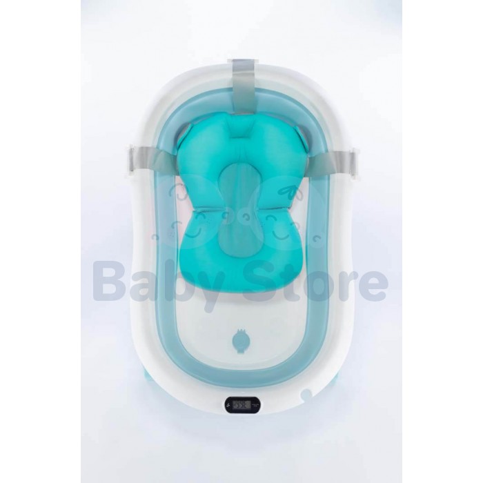 TO-MA sulankstoma kūdikių vonelė Bath Blue su išleidimo kamščiu