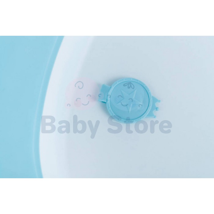 TO-MA sulankstoma kūdikių vonelė Bath Blue su išleidimo kamščiu