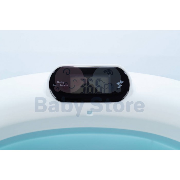 TO-MA sulankstoma kūdikių vonelė Bath Blue su išleidimo kamščiu