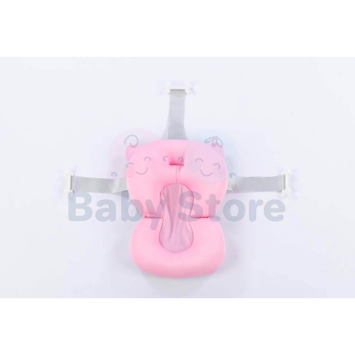 TO-MA Bath Pink sulankstoma kūdikių vonelė su vandens kamščiu