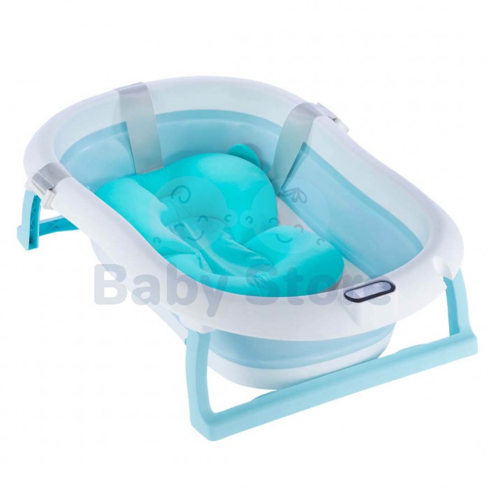 TO-MA Bath Blue vonelės įdėklas kūdikiams, ergonominė atrama
