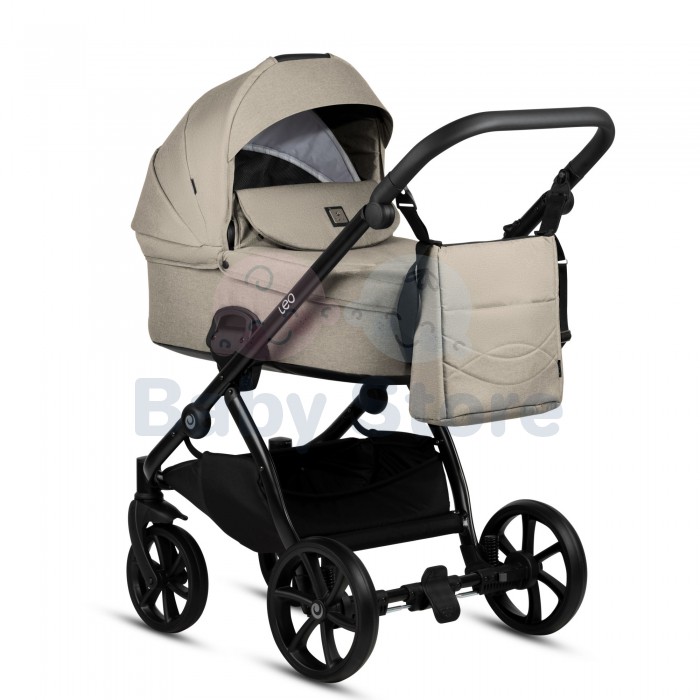 tutis leo plus 3in1 universalus vezimelis warm grey siltos pilkos spalvos modelis