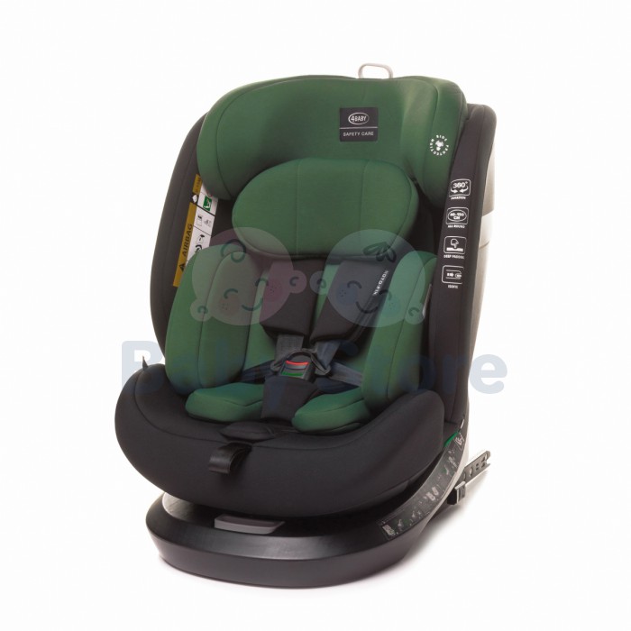 4BABY Automobilinė kėdutė ROTO-FIX (0-36kg) GREEN 4BABY Automobilinė kėdutė ROTO-FIX (0-36kg) GREEN